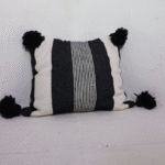 Handmade Cushion Cover with Pompoms
