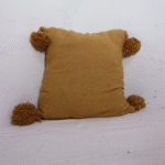 Handmade Cushion Cover with Pompoms